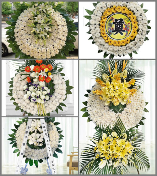 山西忻州原平市南白乡花圈速递