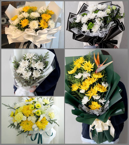山西忻州原平市南白乡白事花束代送